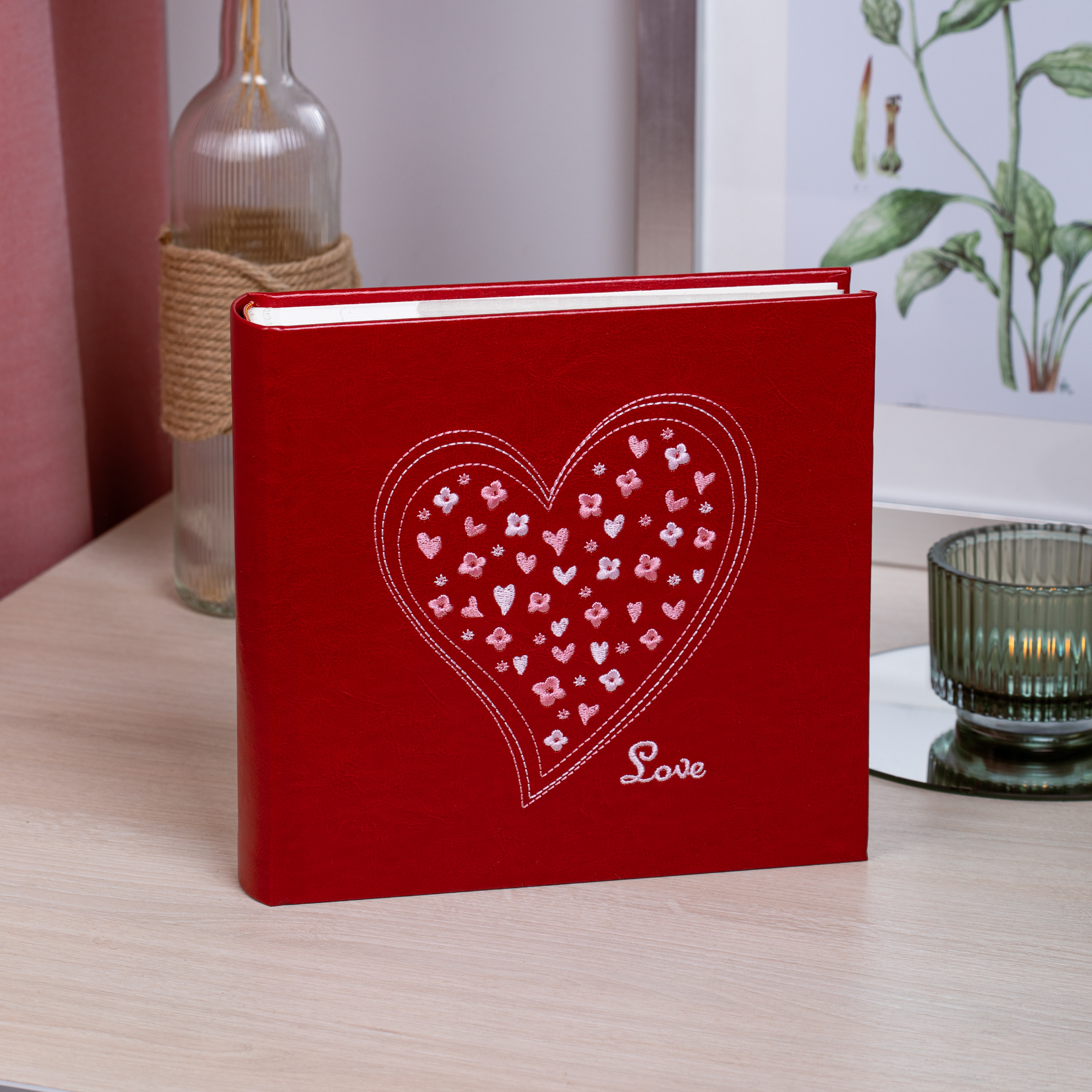 Фотоальбом Image Art IA-BBM46200 серия 121 сердце с кармашками книжный переплёт 10х15 50 листов 200 фото